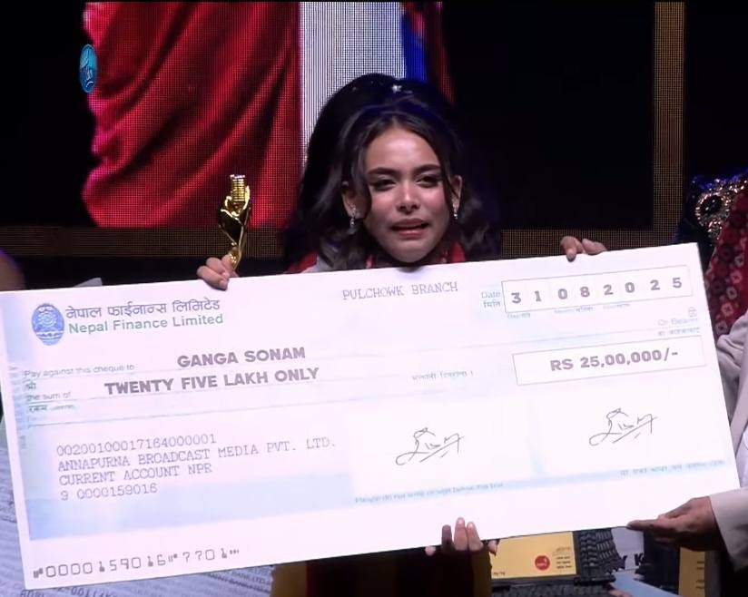 नेपाल आइडल’ सिजन–६ को उपाधि सिन्धुपाल्चोककी गंगालाई