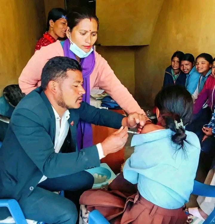 बाजुरामा एचपिभी खोप अभियान सञ्चालनमा